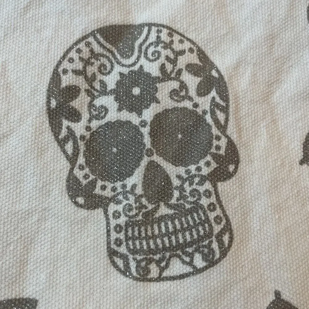 Spellbound Glittery Skulls‎ Table Runner Halloween 14.5